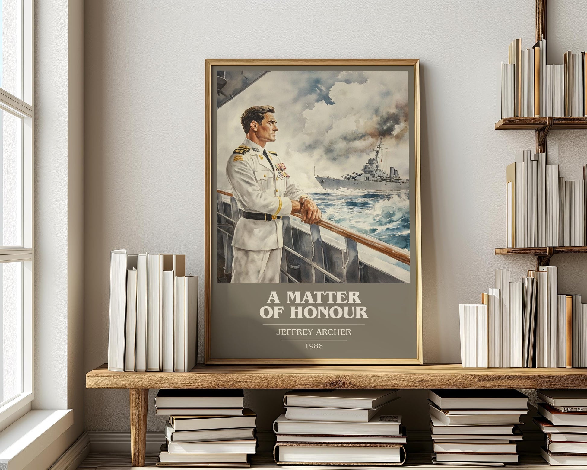A Matter Of Honour by Jeffrey Archer | Book Poster | Literary Art Gift For Book Lover | Novel Inspired Wall Art