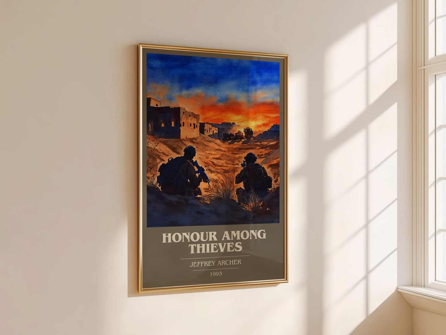 Honour Among Thieves by Jeffrey Archer | Book Poster | Literary Art Gift For Book Lover | Novel Inspired Wall Art