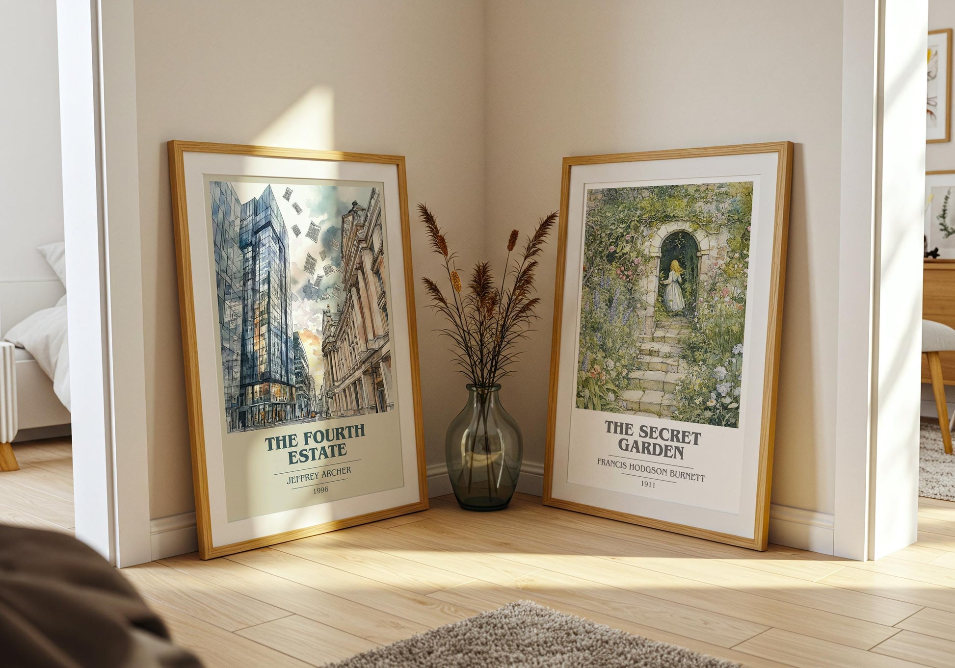 The Fourth Estate by Jeffrey Archer | Book Poster | Literary Art Gift For Book Lover | Novel Inspired Wall Art