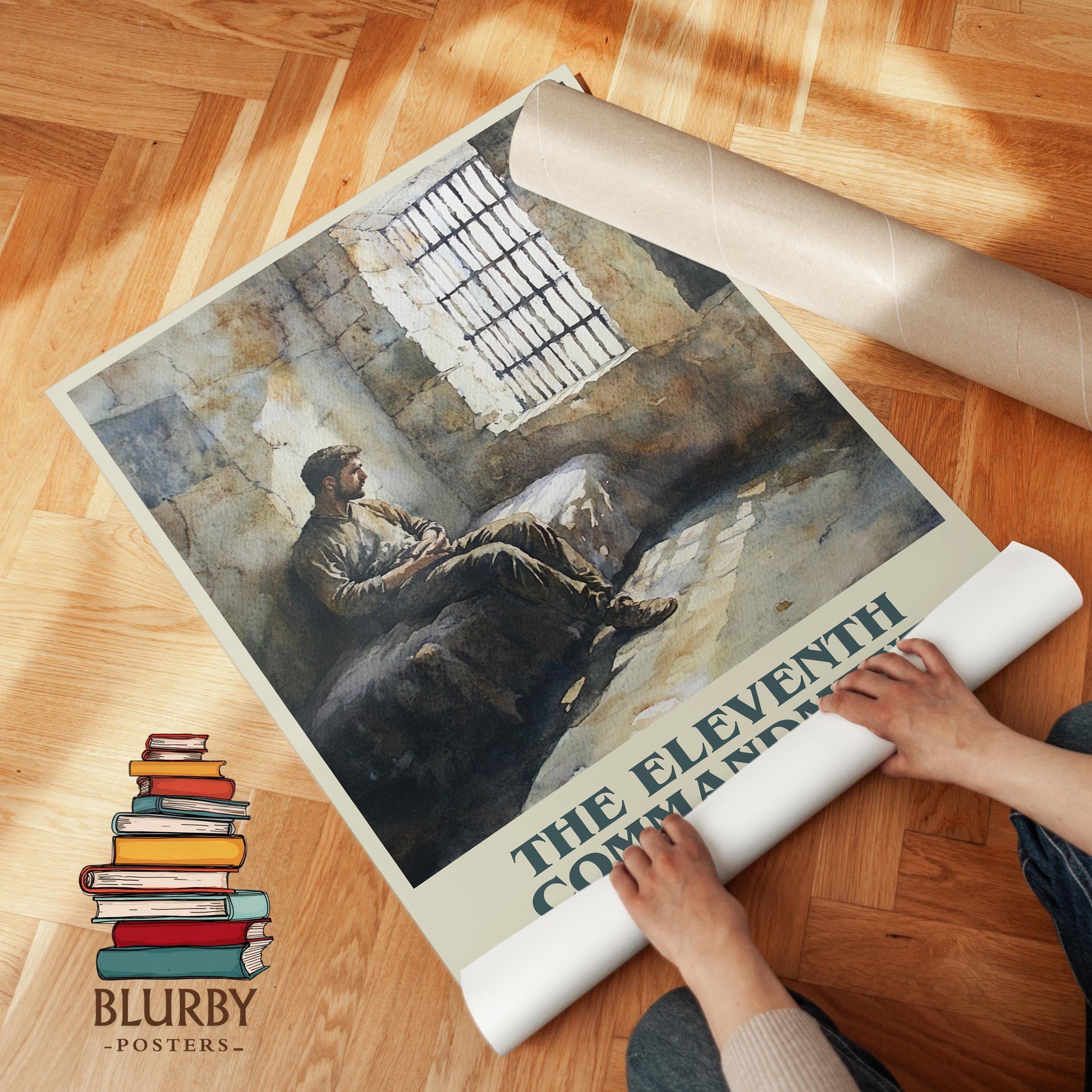 The Eleventh Commandmant by Jeffrey Archer | Book Poster | Literary Art Gift For Book Lover | Novel Inspired Wall Art