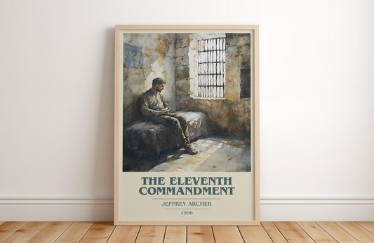 The Eleventh Commandmant by Jeffrey Archer | Book Poster | Literary Art Gift For Book Lover | Novel Inspired Wall Art