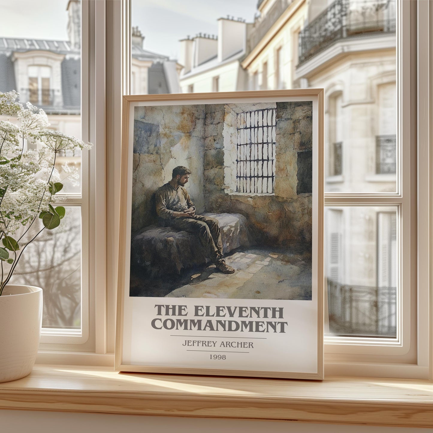 The Eleventh Commandmant by Jeffrey Archer | Book Poster | Literary Art Gift For Book Lover | Novel Inspired Wall Art