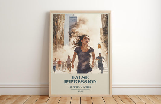 False Impression by Jeffrey Archer | Book Poster | Literary Art Gift For Book Lover | Novel Inspired Wall Art