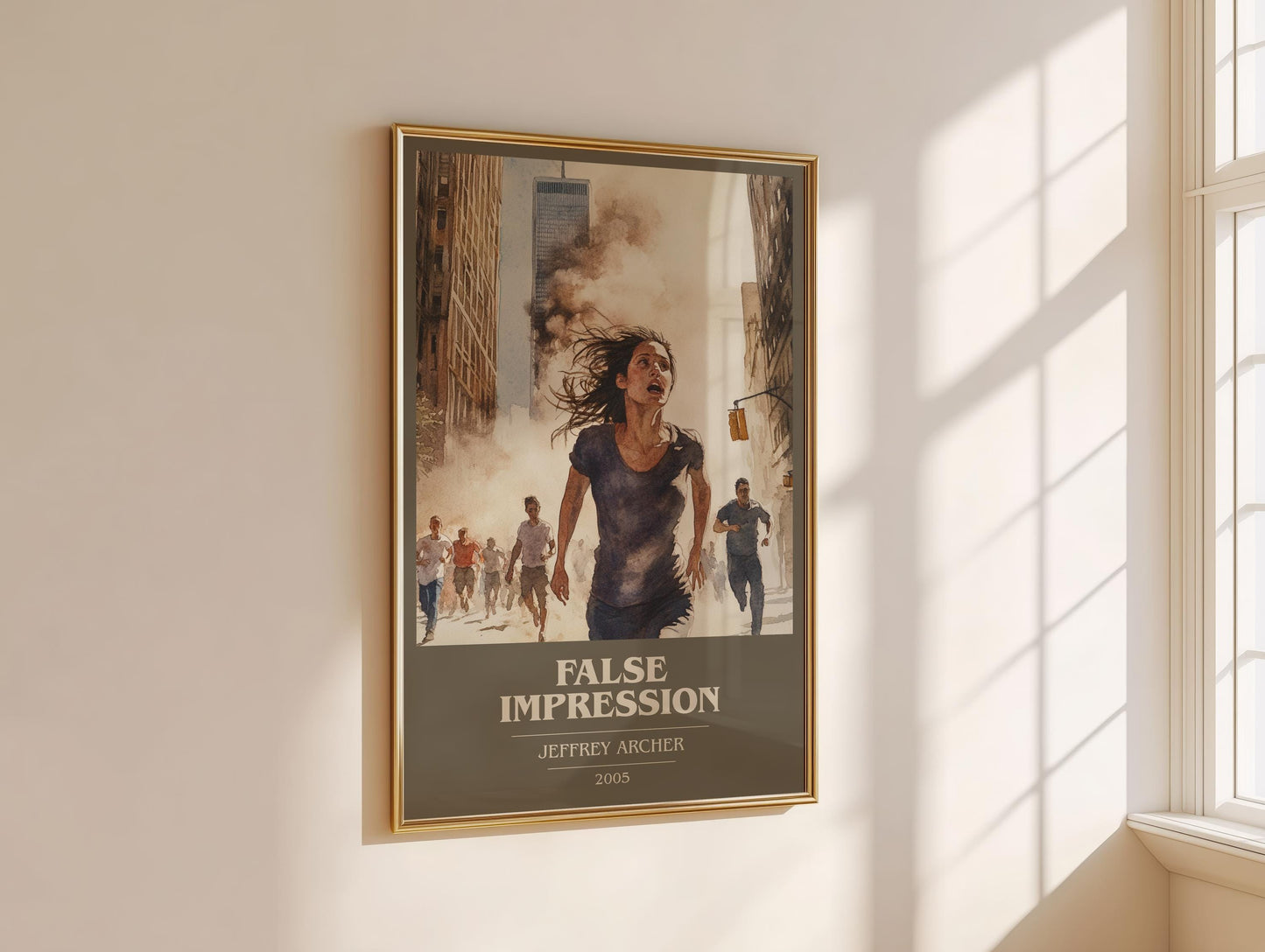 False Impression by Jeffrey Archer | Book Poster | Literary Art Gift For Book Lover | Novel Inspired Wall Art