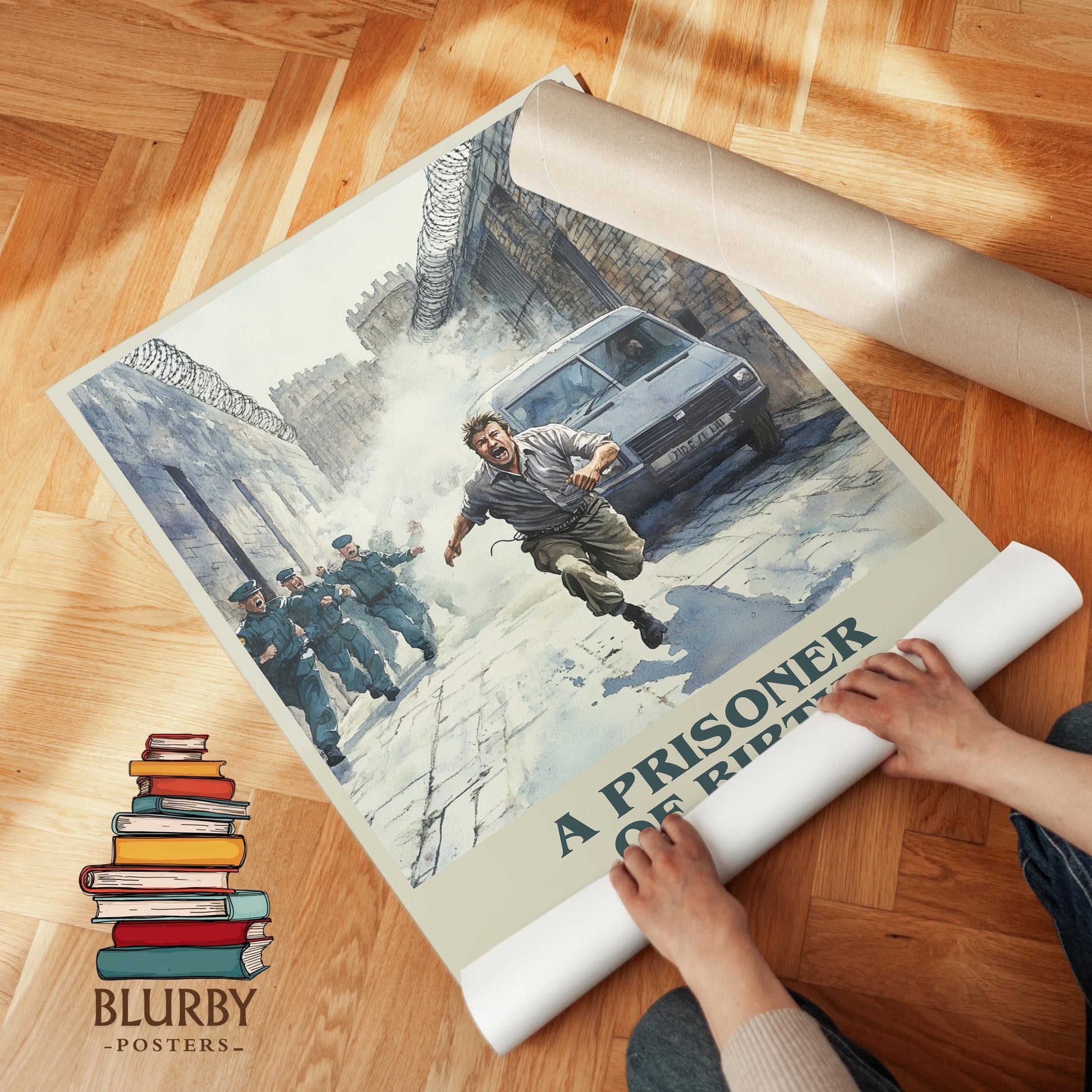 A Prisoner Of Birth by Jeffrey Archer | Book Poster | Literary Art Gift For Book Lover | Novel Inspired Wall Art