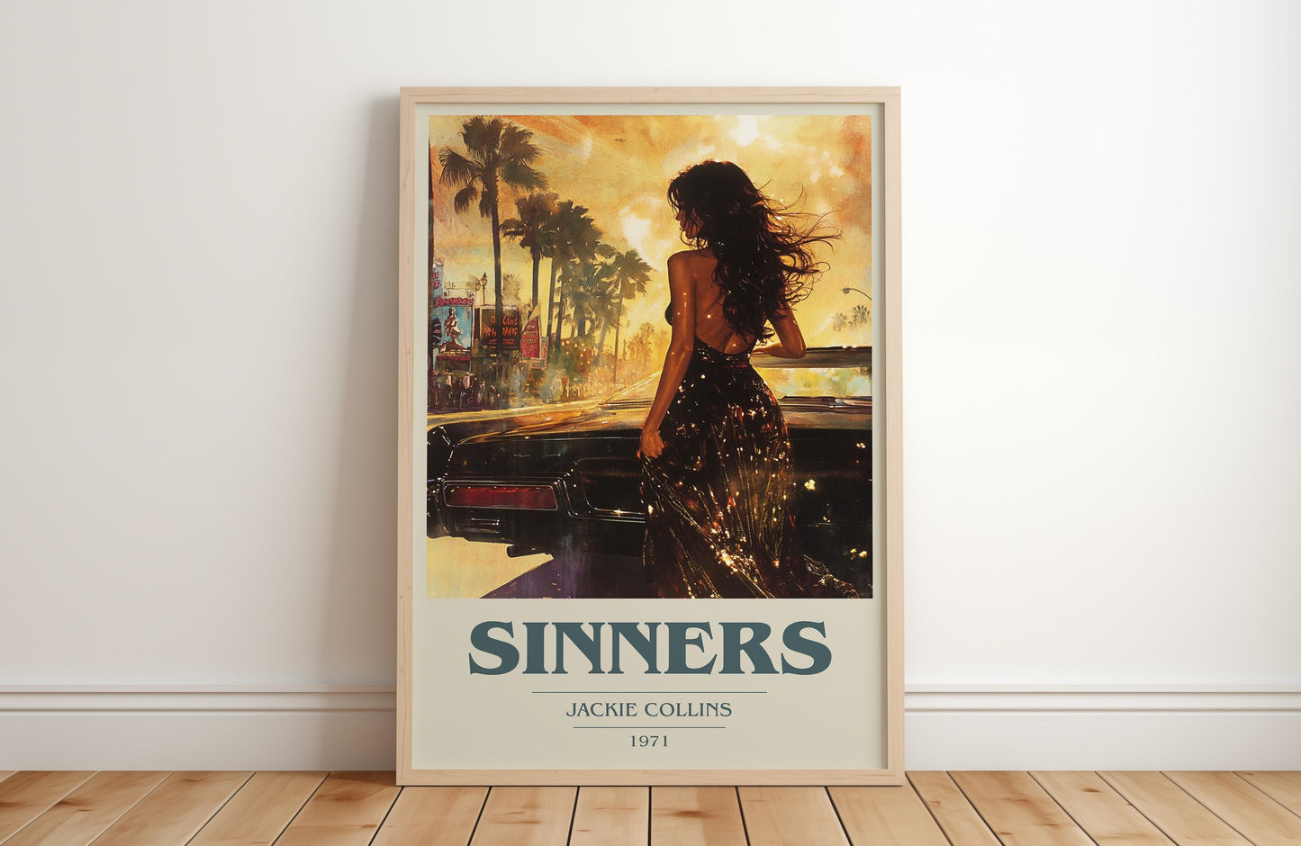 Sinners by Jackie Collins | Book Poster | Literary Art Gift For Book Lover | Novel Inspired Wall Art
