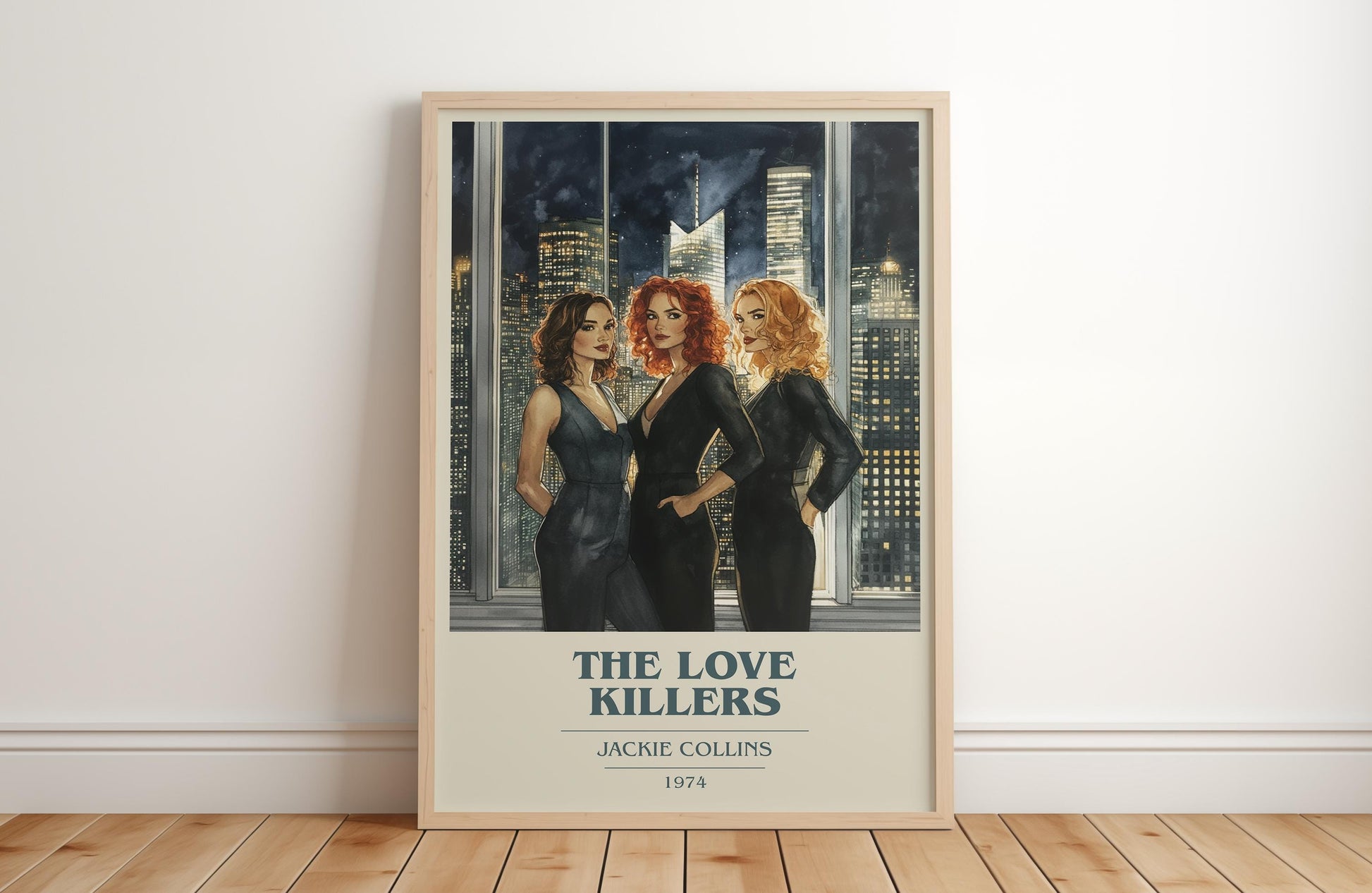 The Love Killers by Jackie Collins | Book Poster | Literary Art Gift For Book Lover | Novel Inspired Wall Art