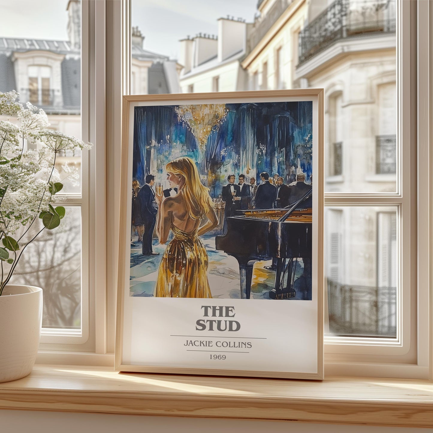 The Stud by Jackie Collins | Book Poster | Literary Art Gift For Book Lover | Novel Inspired Wall Art