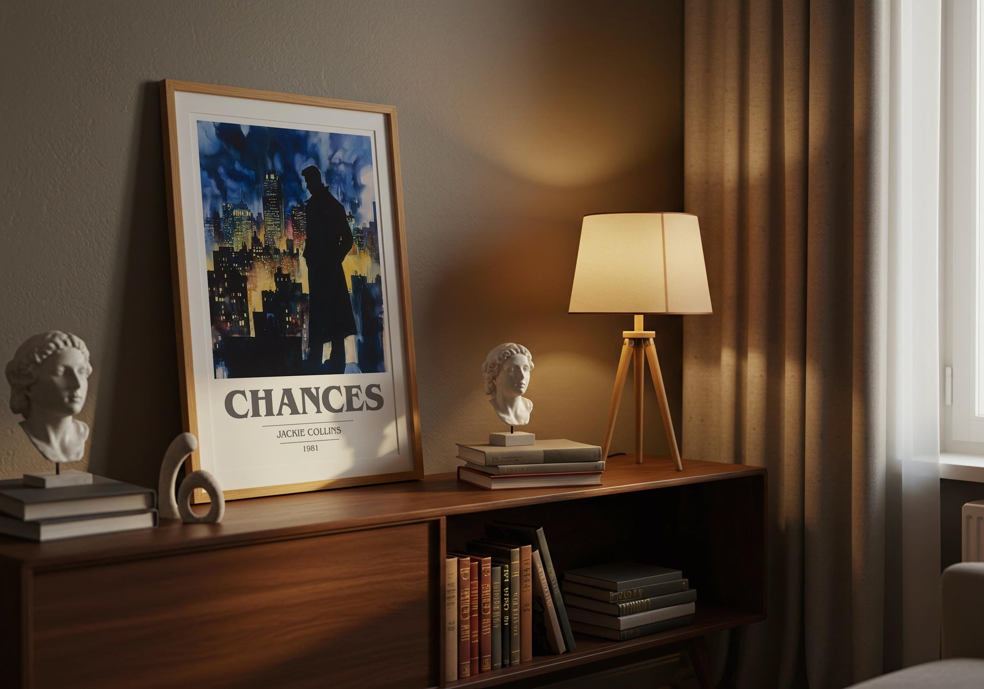 Chances by Jackie Collins | Book Poster | Literary Art Gift For Book Lover | Novel Inspired Wall Art