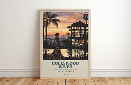 Hollywood Wives by Jackie Collins | Book Poster | Literary Art Gift For Book Lover | Novel Inspired Wall Art