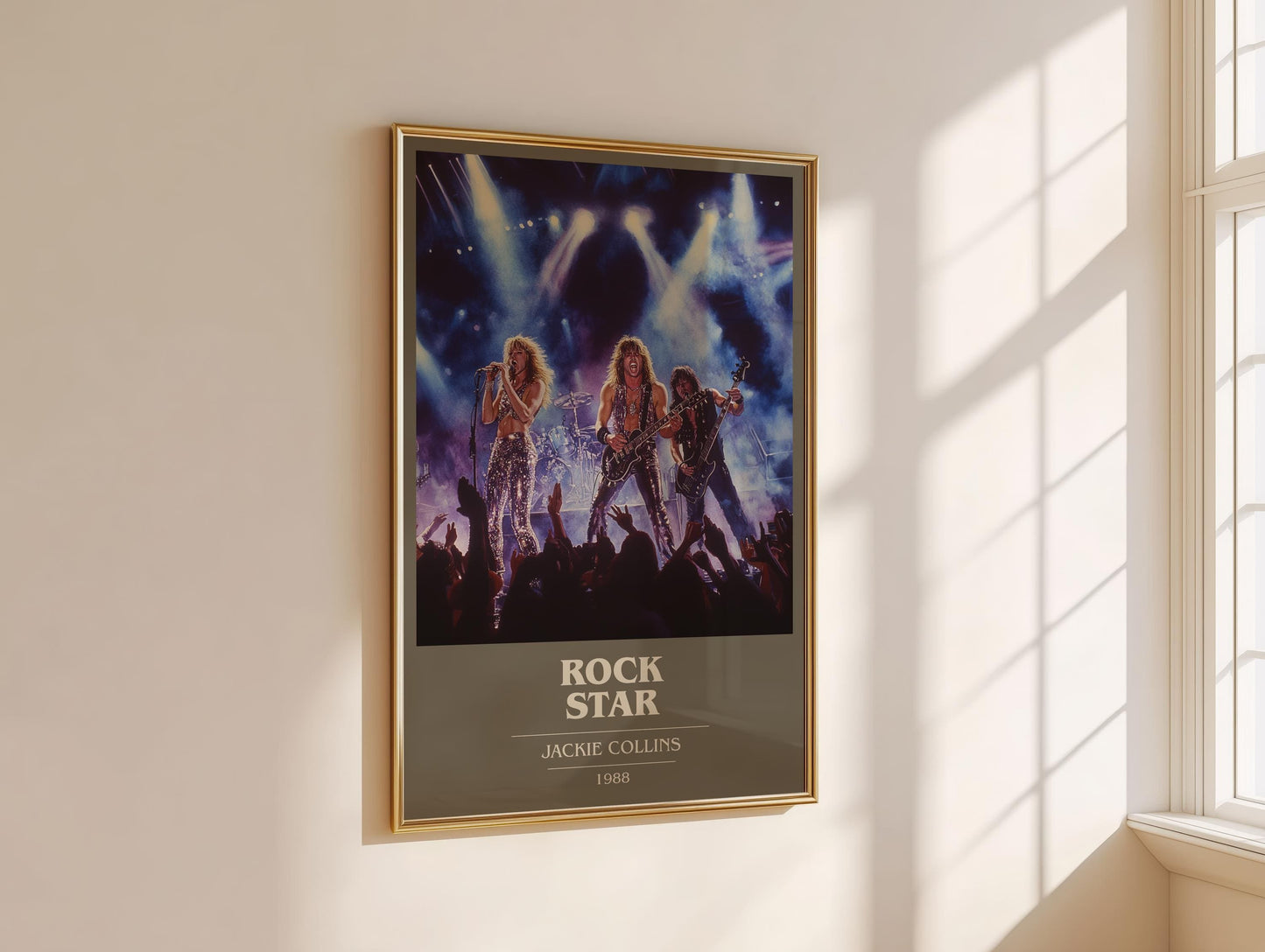 Rock Star by Jackie Collins | Book Poster | Literary Art Gift For Book Lover | Novel Inspired Wall Art