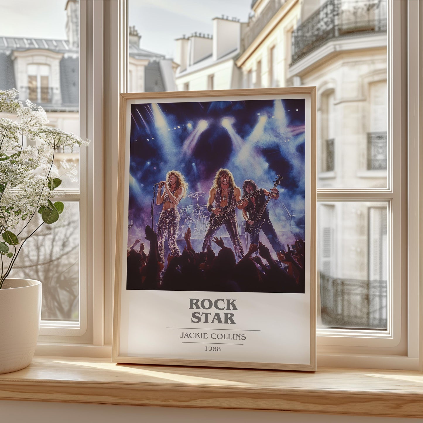 Rock Star by Jackie Collins | Book Poster | Literary Art Gift For Book Lover | Novel Inspired Wall Art