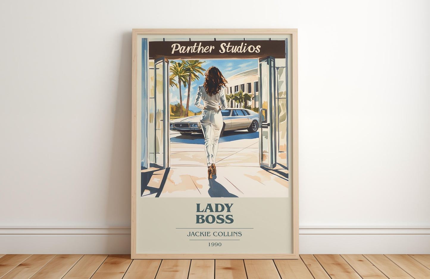 Lady Boss by Jackie Collins | Book Poster | Literary Art Gift For Book Lover | Novel Inspired Wall Art