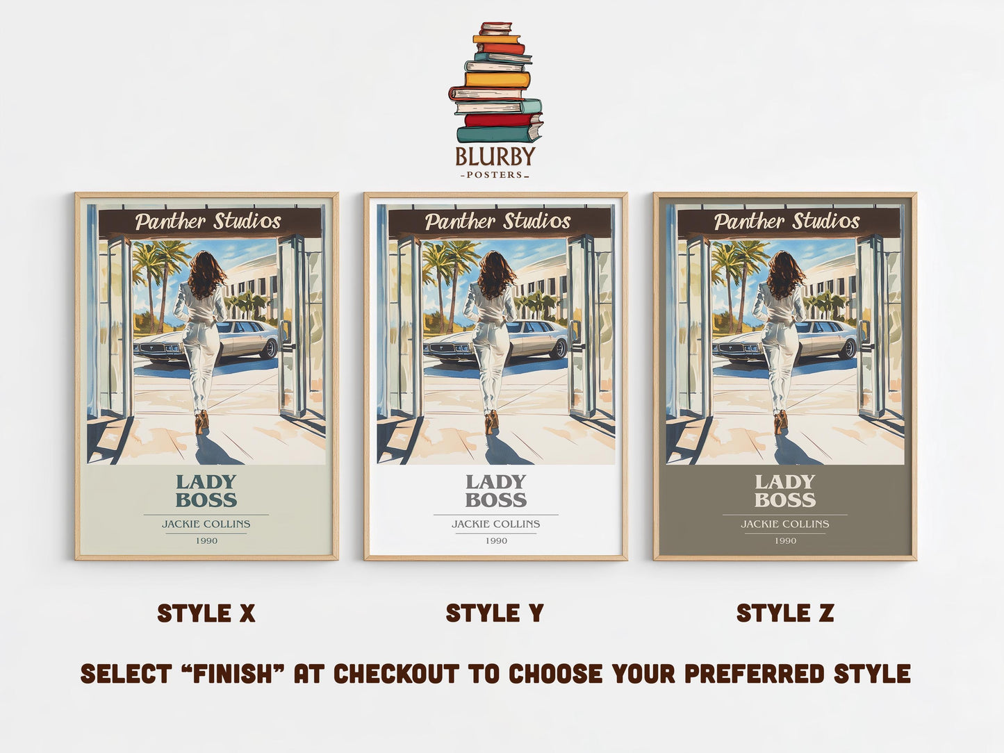 Lady Boss by Jackie Collins | Book Poster | Literary Art Gift For Book Lover | Novel Inspired Wall Art