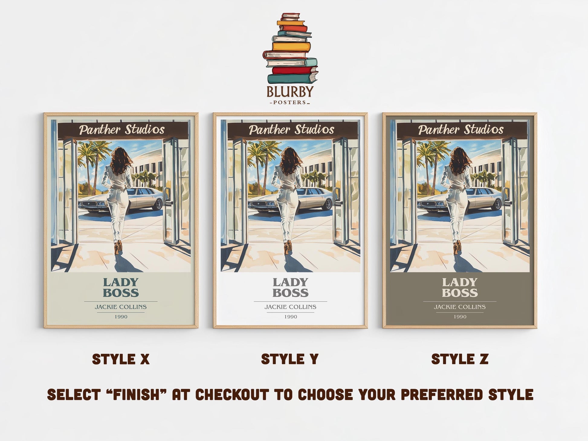 Lady Boss by Jackie Collins | Book Poster | Literary Art Gift For Book Lover | Novel Inspired Wall Art