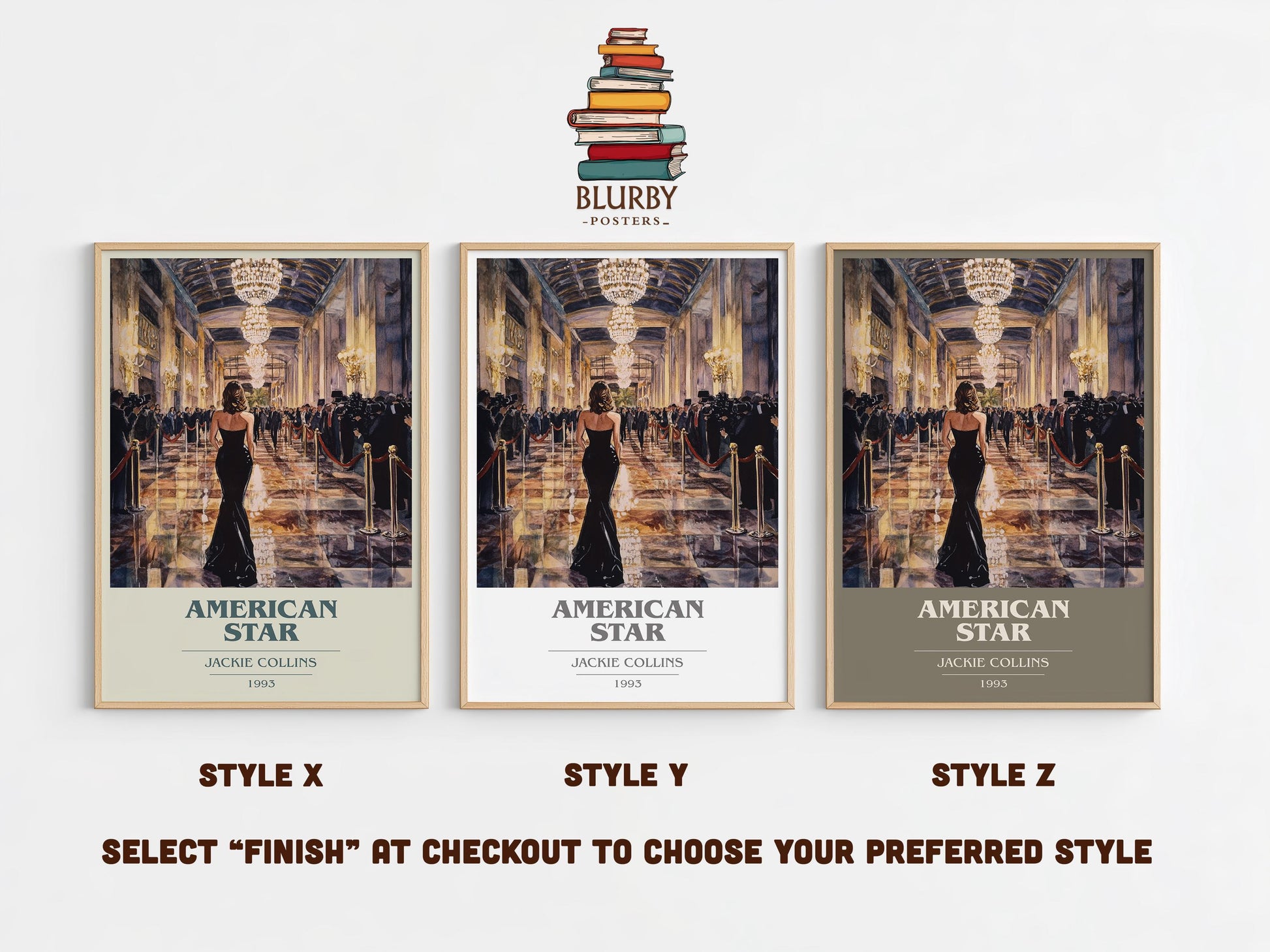 American Star by Jackie Collins | Book Poster | Literary Art Gift For Book Lover | Novel Inspired Wall Art