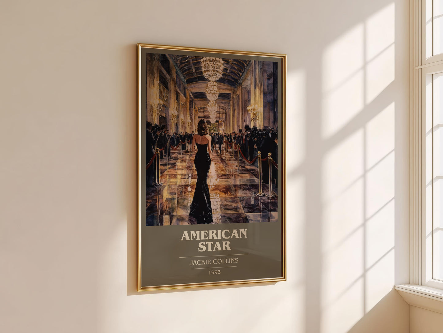 American Star by Jackie Collins | Book Poster | Literary Art Gift For Book Lover | Novel Inspired Wall Art