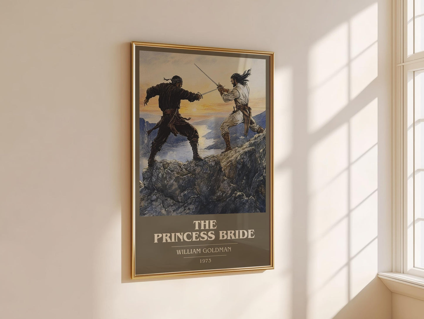 The Princess Bride book cover book poster framed on wall – adventure wall art