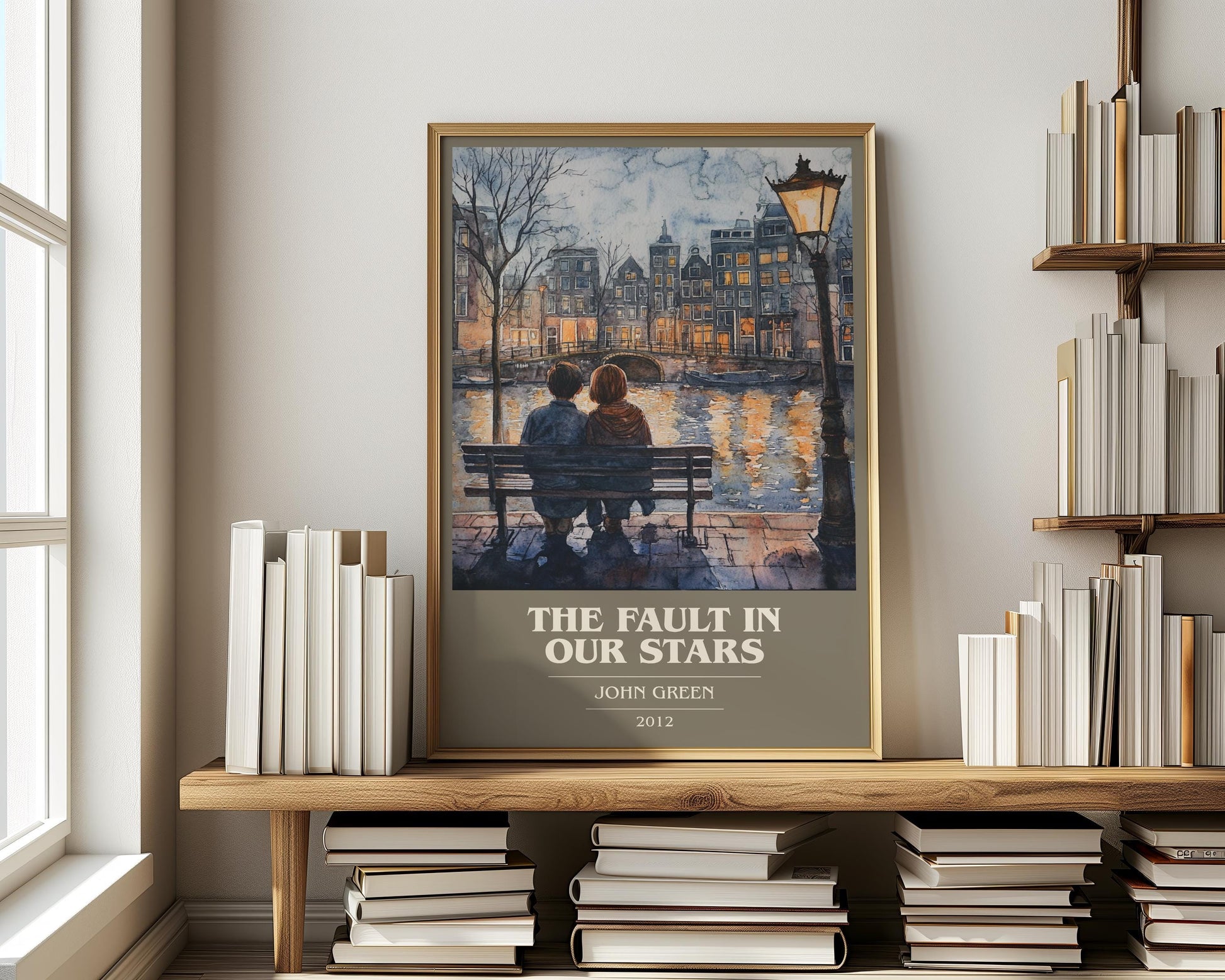 The Fault In Our Stars by John Green | Book Poster | Literary Art Gift For Book Lover | Novel Inspired Wall Art