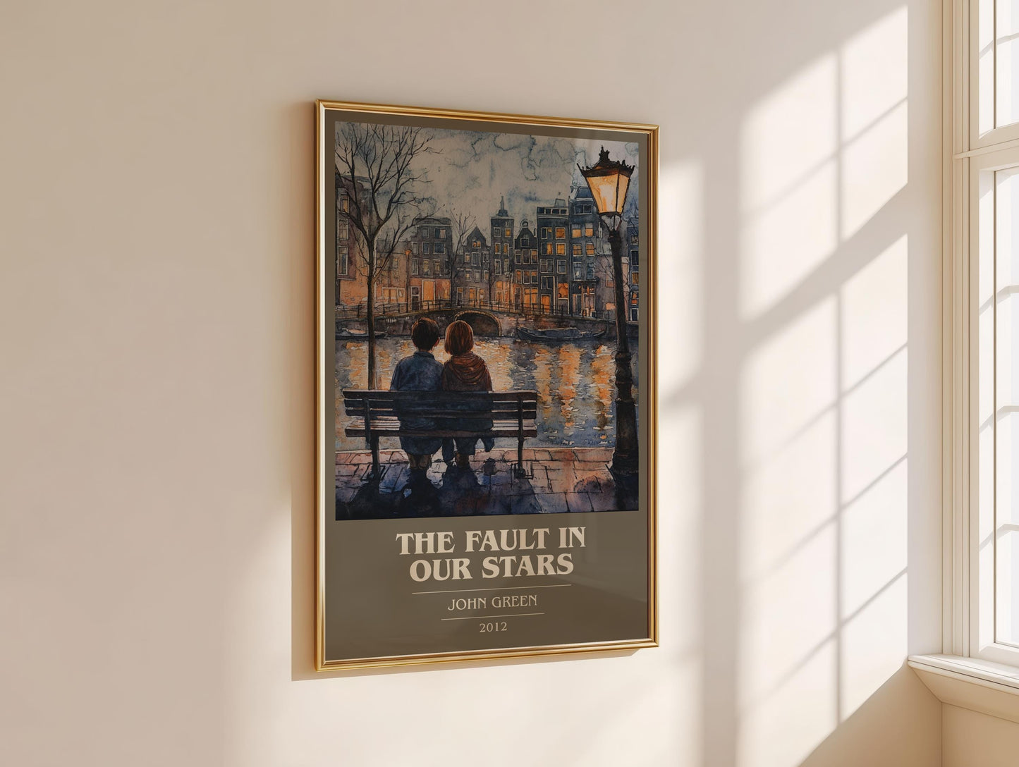 The Fault In Our Stars by John Green | Book Poster | Literary Art Gift For Book Lover | Novel Inspired Wall Art