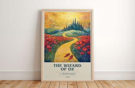 The Wizard Of Oz by L. Frank Baum | Book Poster | Literary Art Gift For Book Lover | Novel Inspired Wall Art