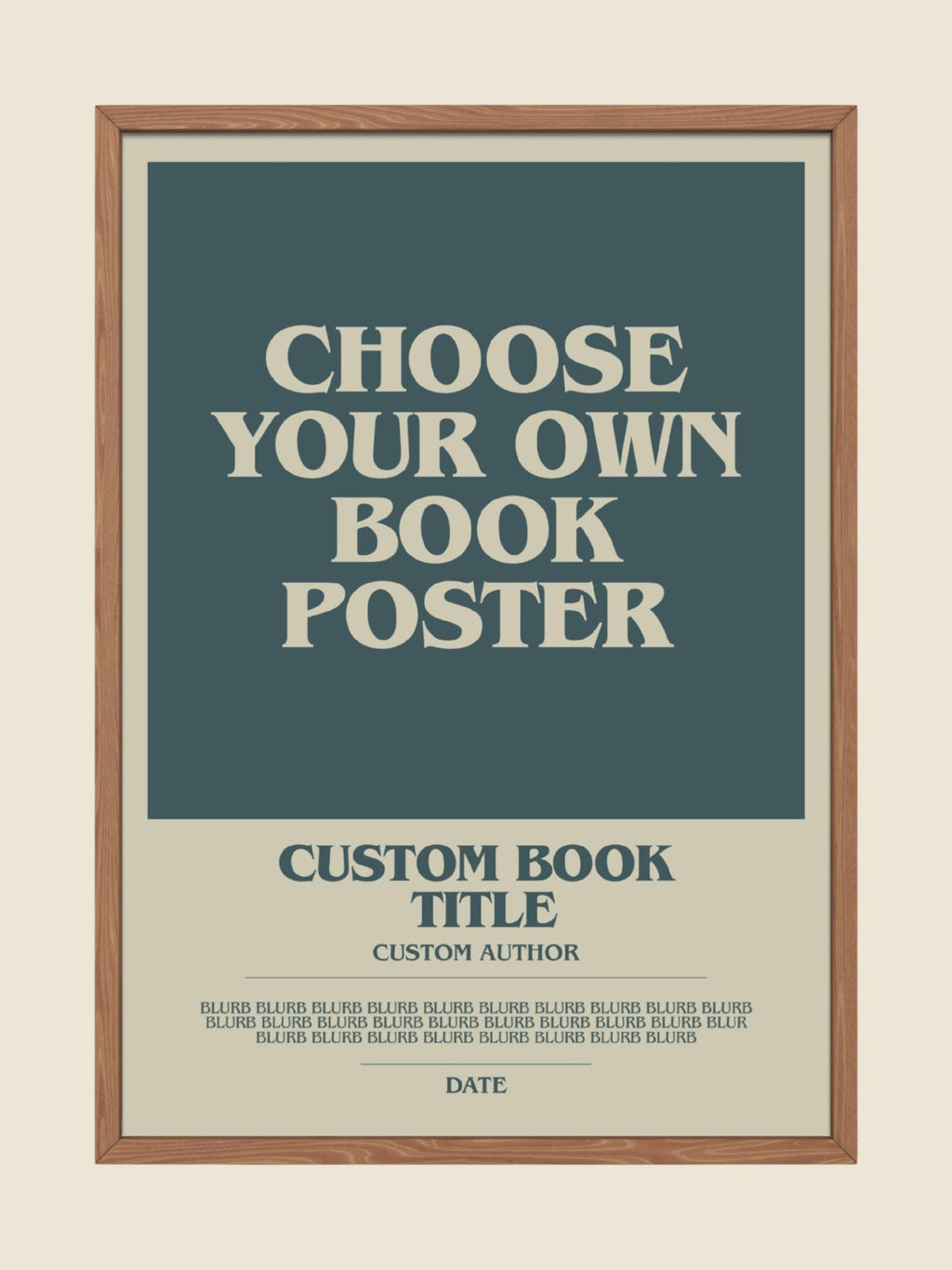 Custom Book Poster Design Your Own High Quality Poster Print-Free Delivery Wall Art. Author Book Artwork-Minimalist Gift Library Nook Gift