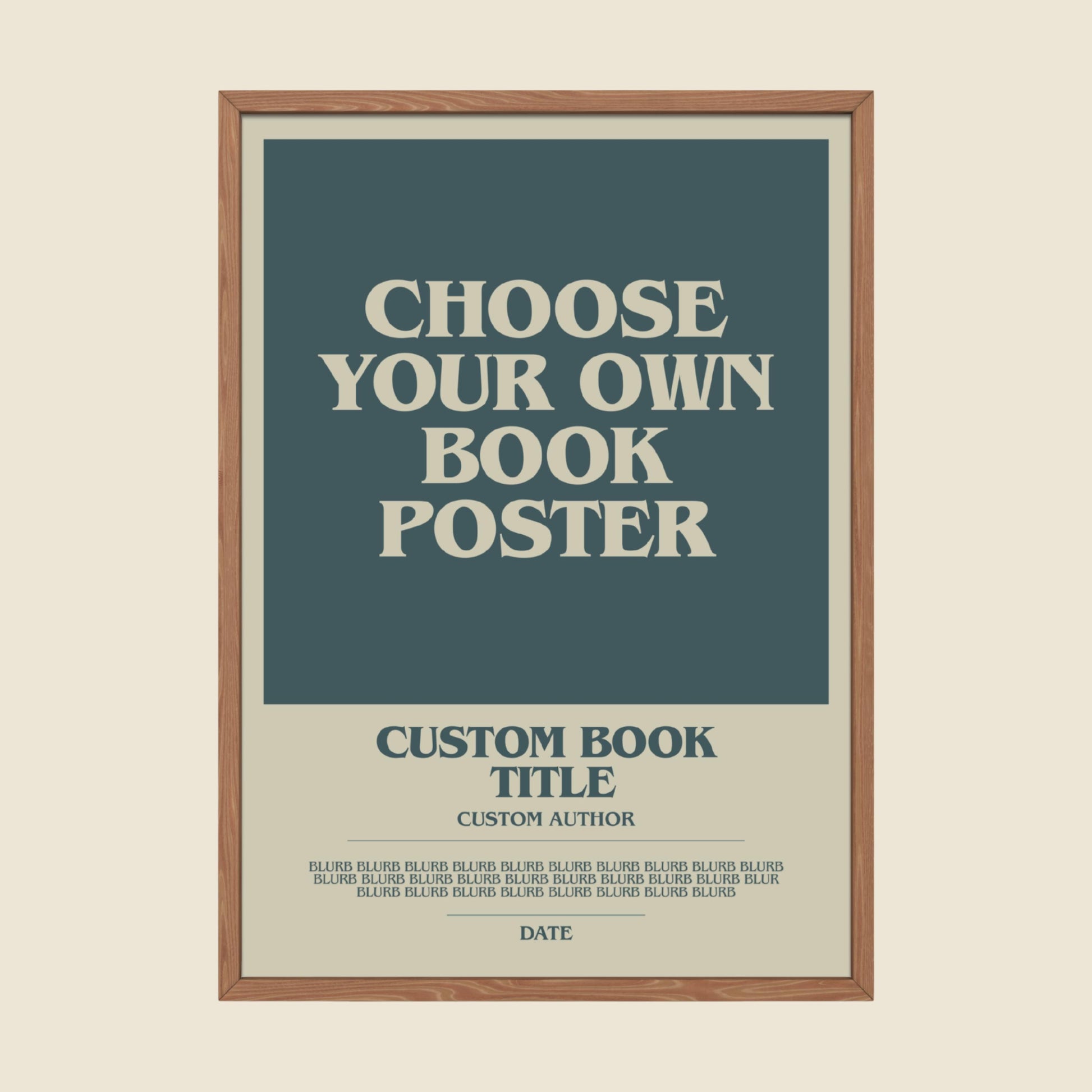 Custom Book Poster Design Your Own High Quality Poster Print-Free Delivery Wall Art. Author Book Artwork-Minimalist Gift Library Nook Gift