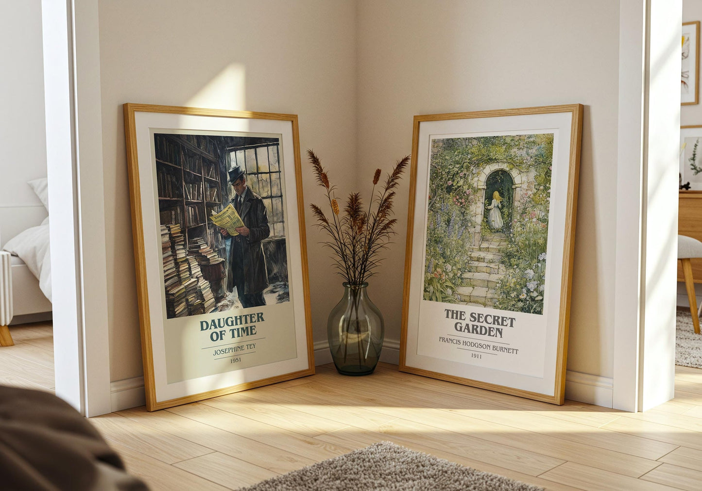 The Daughter of Time book cover poster paired in gallery wall – literary art prints