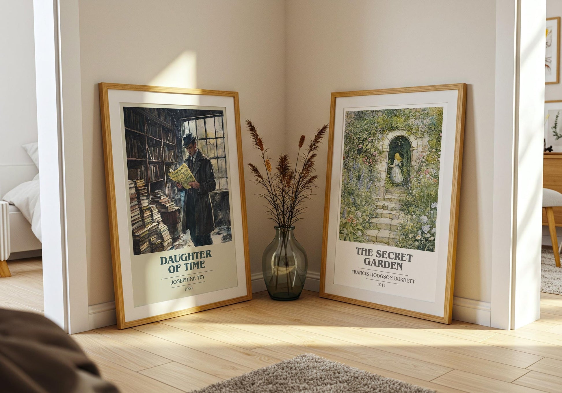 The Daughter of Time book cover poster paired in gallery wall – literary art prints