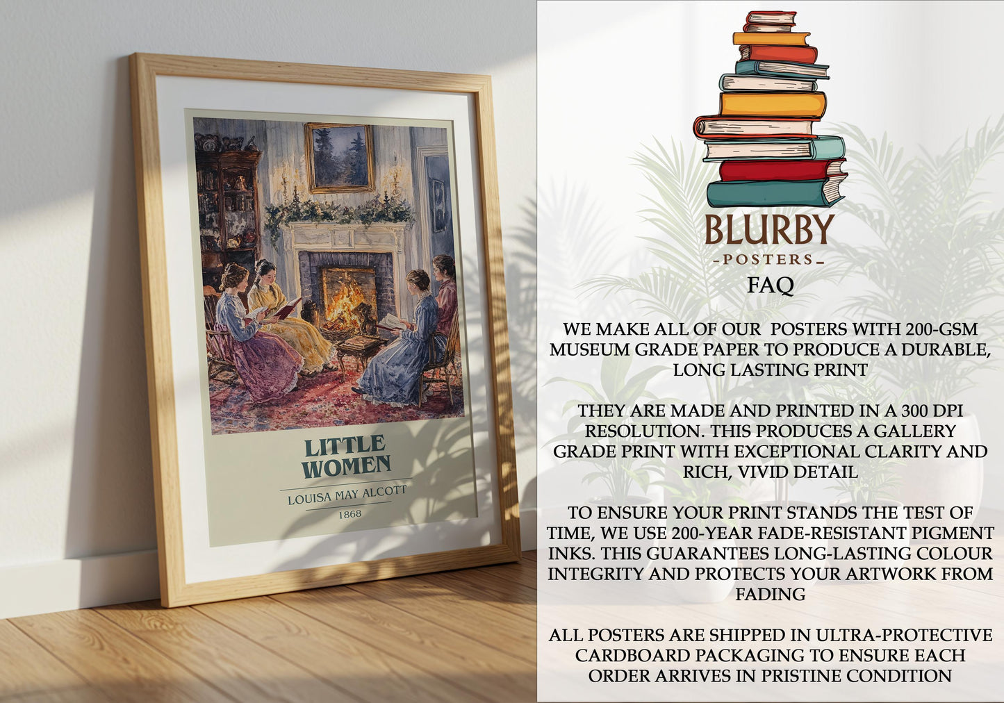 Little Women by Louisa May Alcott | Book Poster | Literary Art Gift For Book Lover | Novel Inspired Wall Art | Free Delivery