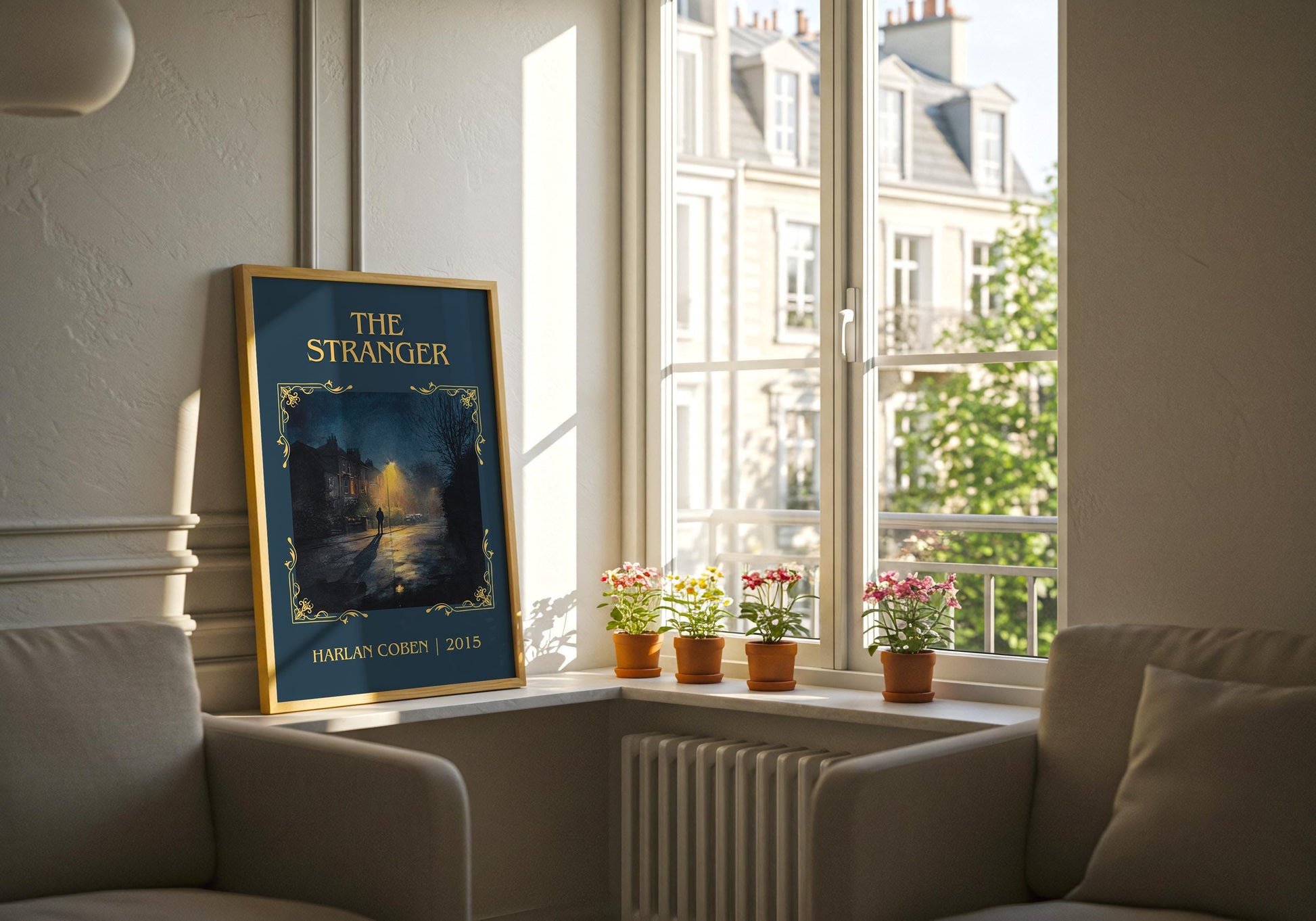 The Stranger by Harlan Coben Descriptive Poster Print. Free Delivery Wall Art Author & Blurb Book Artwork