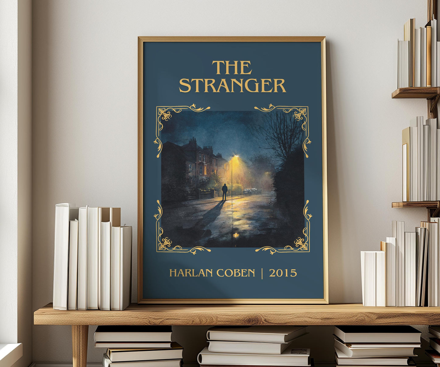 The Stranger by Harlan Coben Descriptive Poster Print. Free Delivery Wall Art Author & Blurb Book Artwork