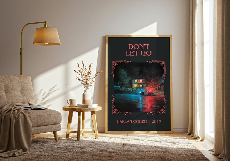 Don't Let Go classic book art print paper finish options – matte satin gloss