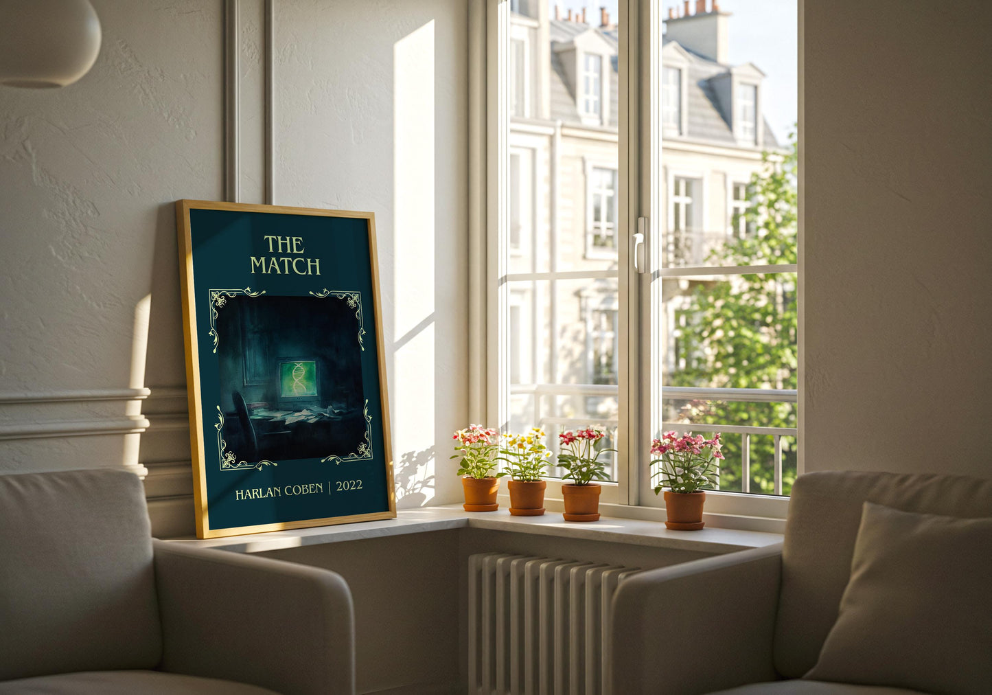 The Match by Harlan Coben Descriptive Poster Print. Free Delivery Wall Art Author & Blurb Book Artwork