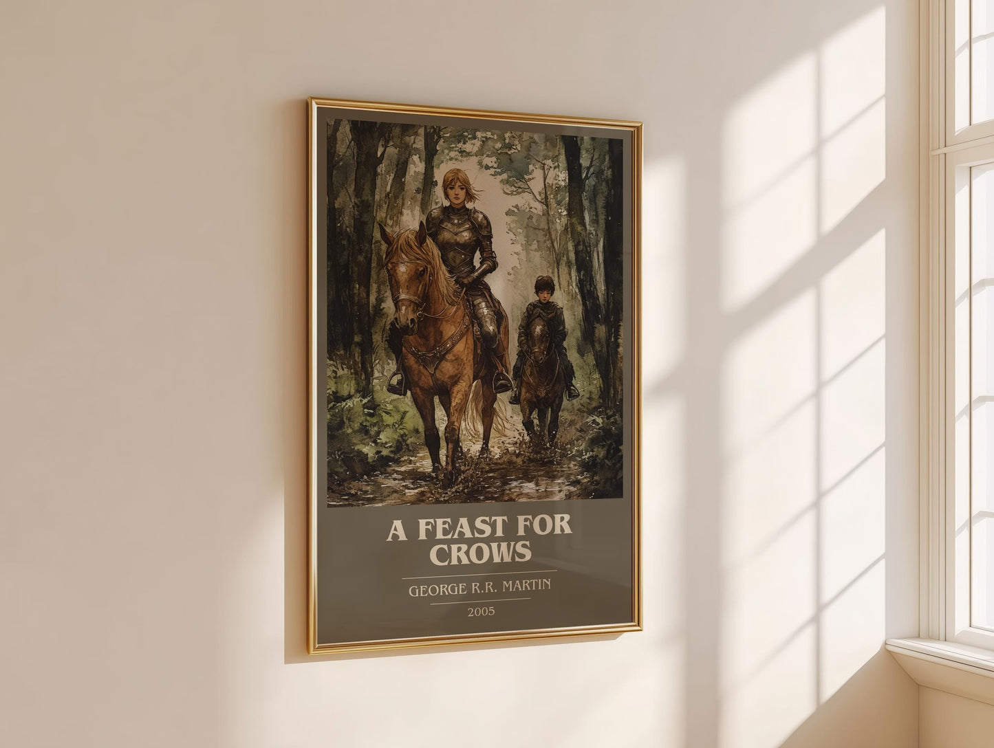 A Feast For Crows by George R.R. Martin | Book Poster | Literary Art Gift For Book Lover | Novel Inspired Wall Art | Free Delivery