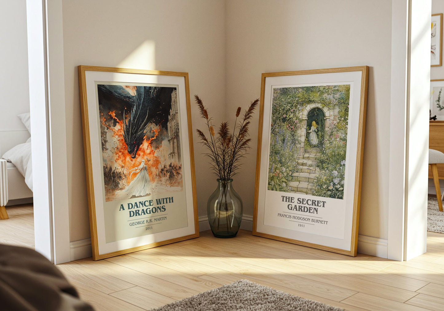 A Dance With Dragons by George R.R. Martin | Book Poster | Literary Art Gift For Book Lover | Novel Inspired Wall Art | Free Delivery