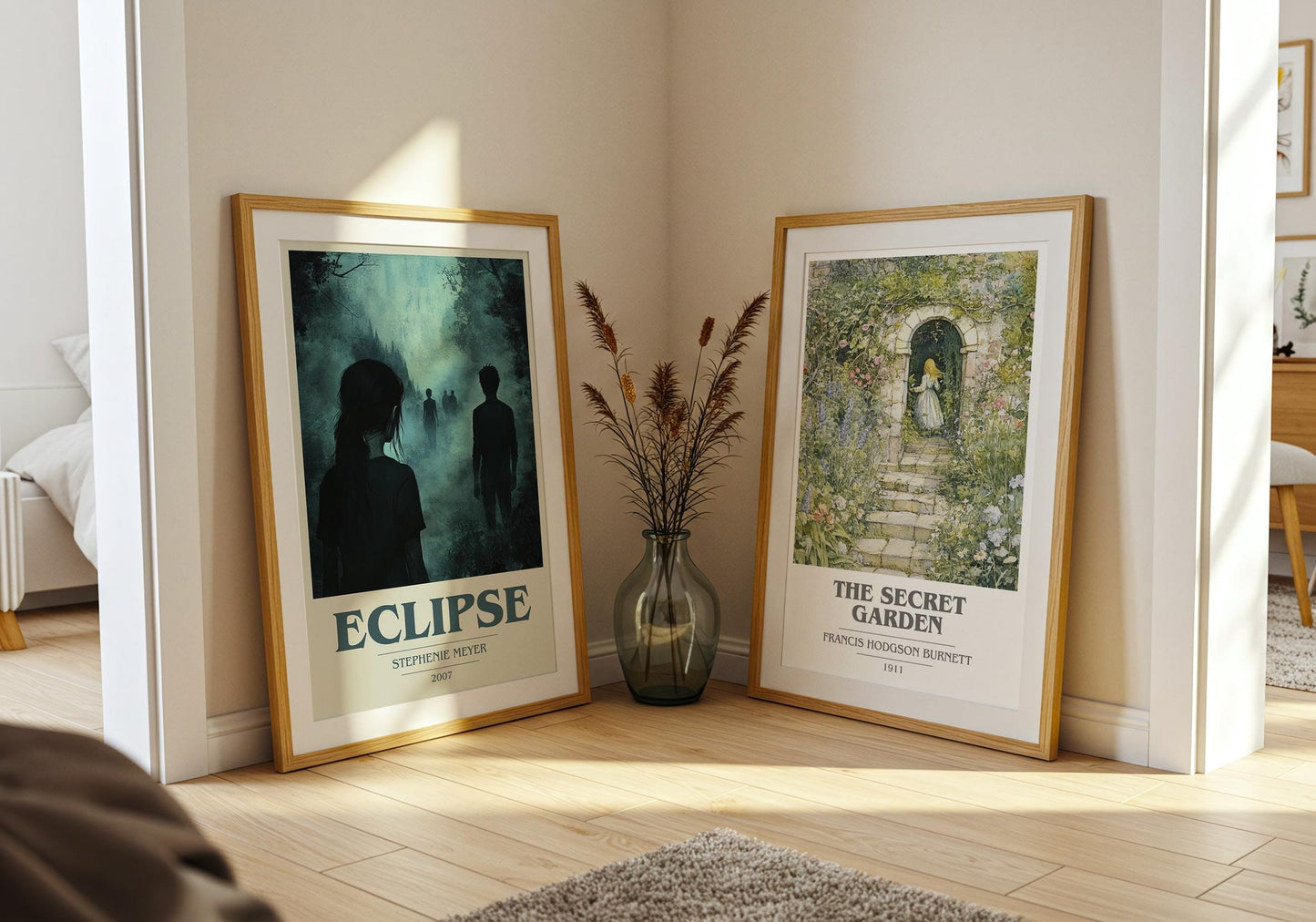 Eclipse book cover print on bookshelf – Stephenie Meyer fan gift