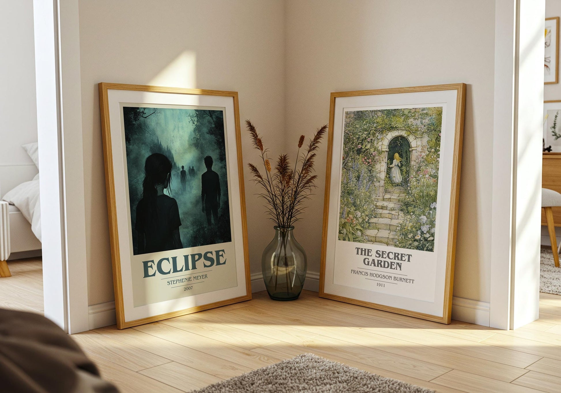 Eclipse book cover print on bookshelf – Stephenie Meyer fan gift