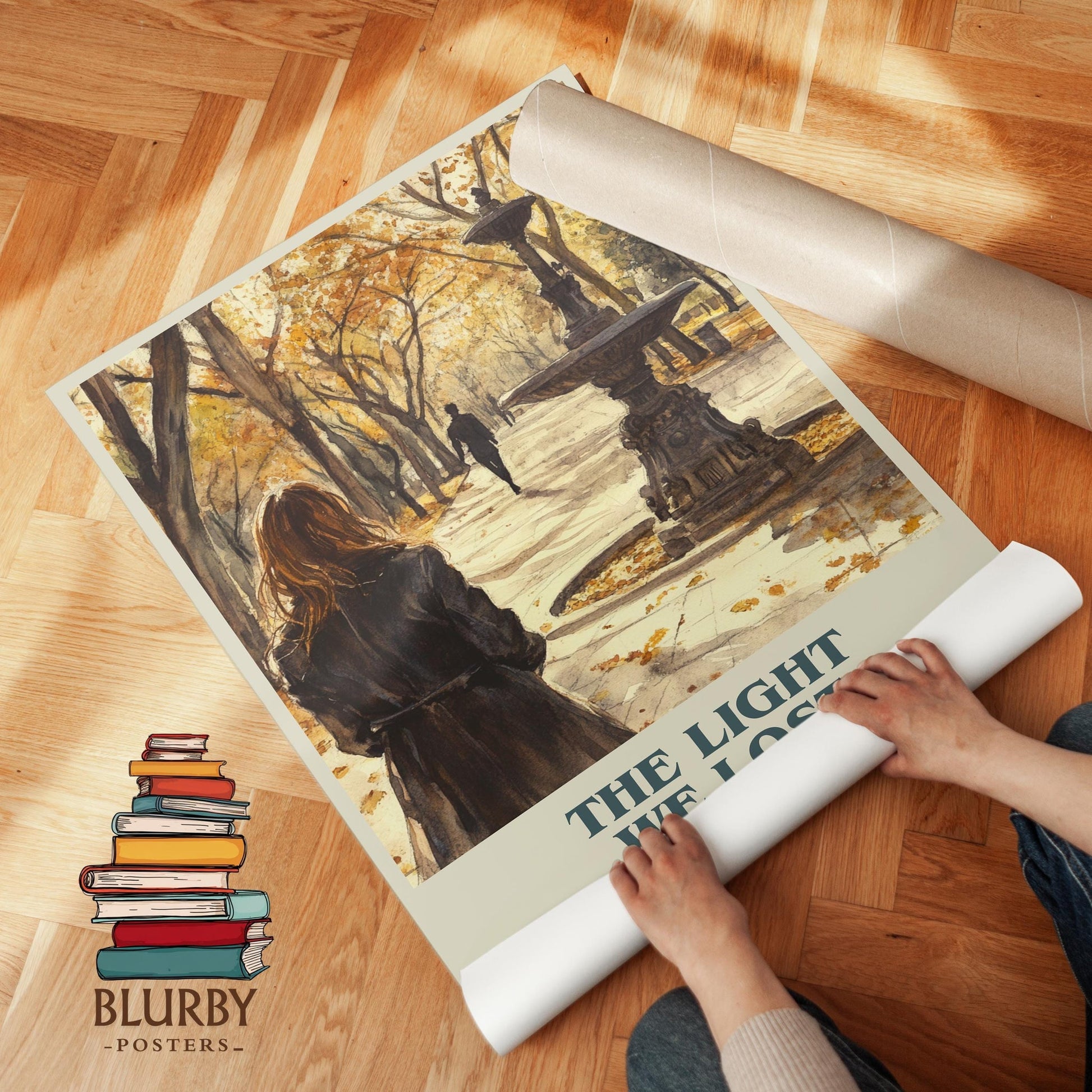 The Light We Lost book poster packaging – museum-quality print rolled in protective tube