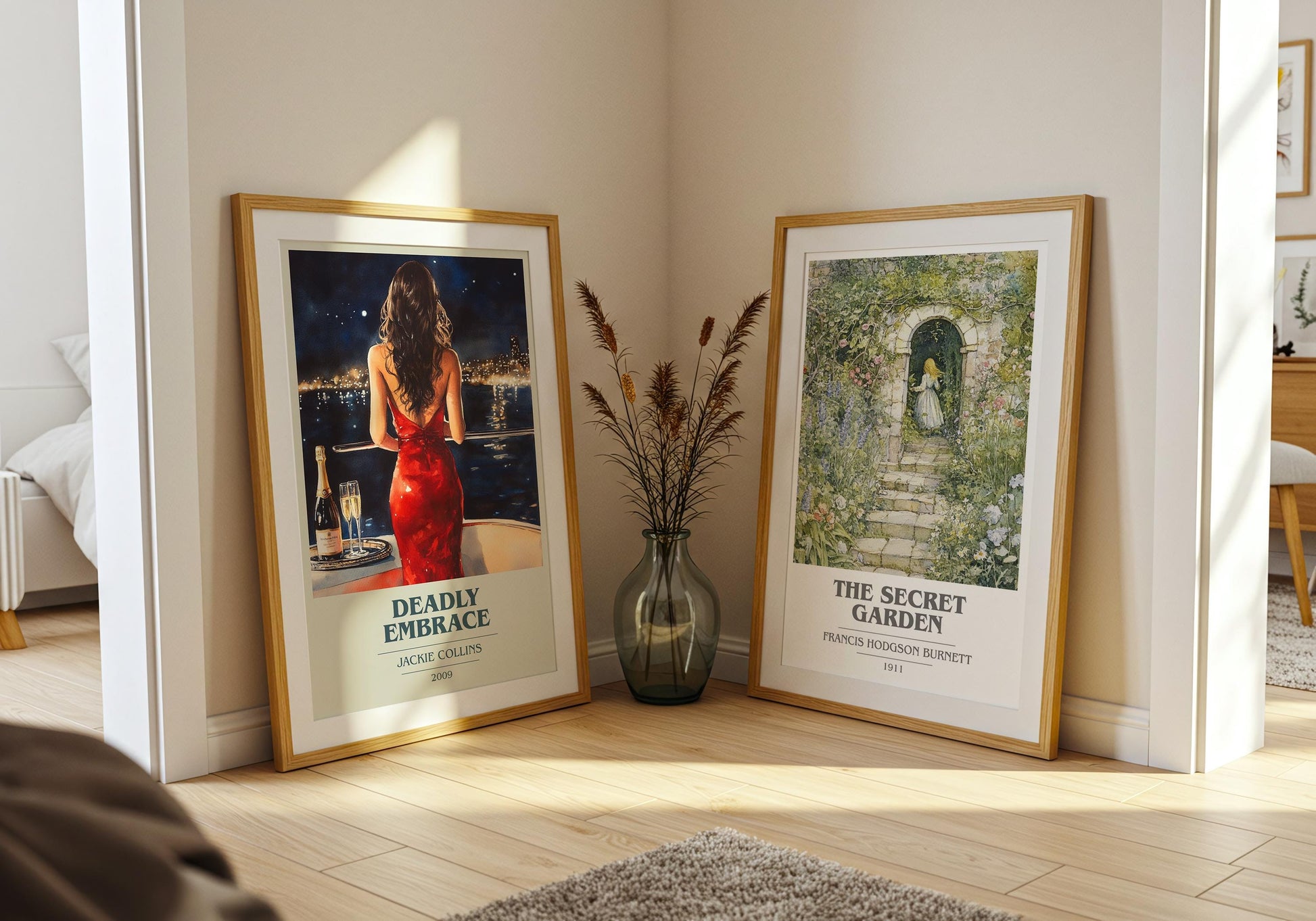 Deadly Embrace by Jackie Collins | Book Poster | Literary Art Gift For Book Lover | Novel Inspired Wall Art | Free Delivery