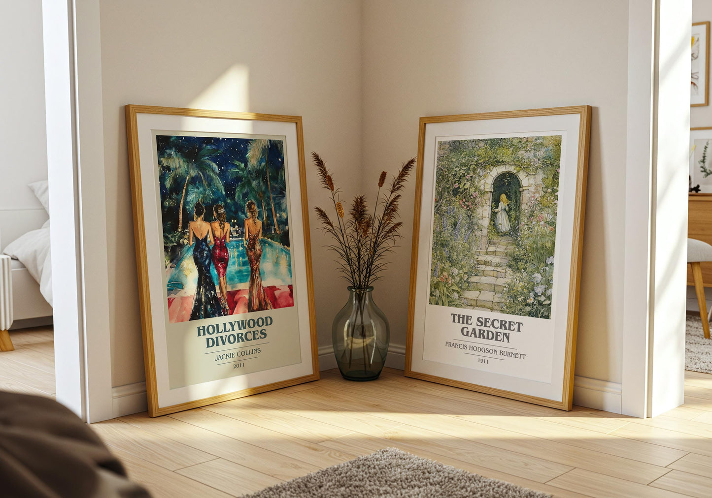 Hollywood Divorces by Jackie Collins | Book Poster | Literary Art Gift For Book Lover | Novel Inspired Wall Art | Free Delivery