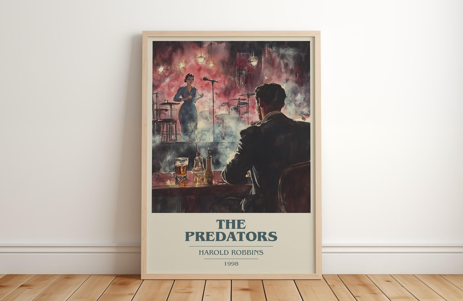 The Predators by Harold Robbins | Book Poster | Literary Art Gift For Book Lover | Novel Inspired Wall Art | Free Delivery