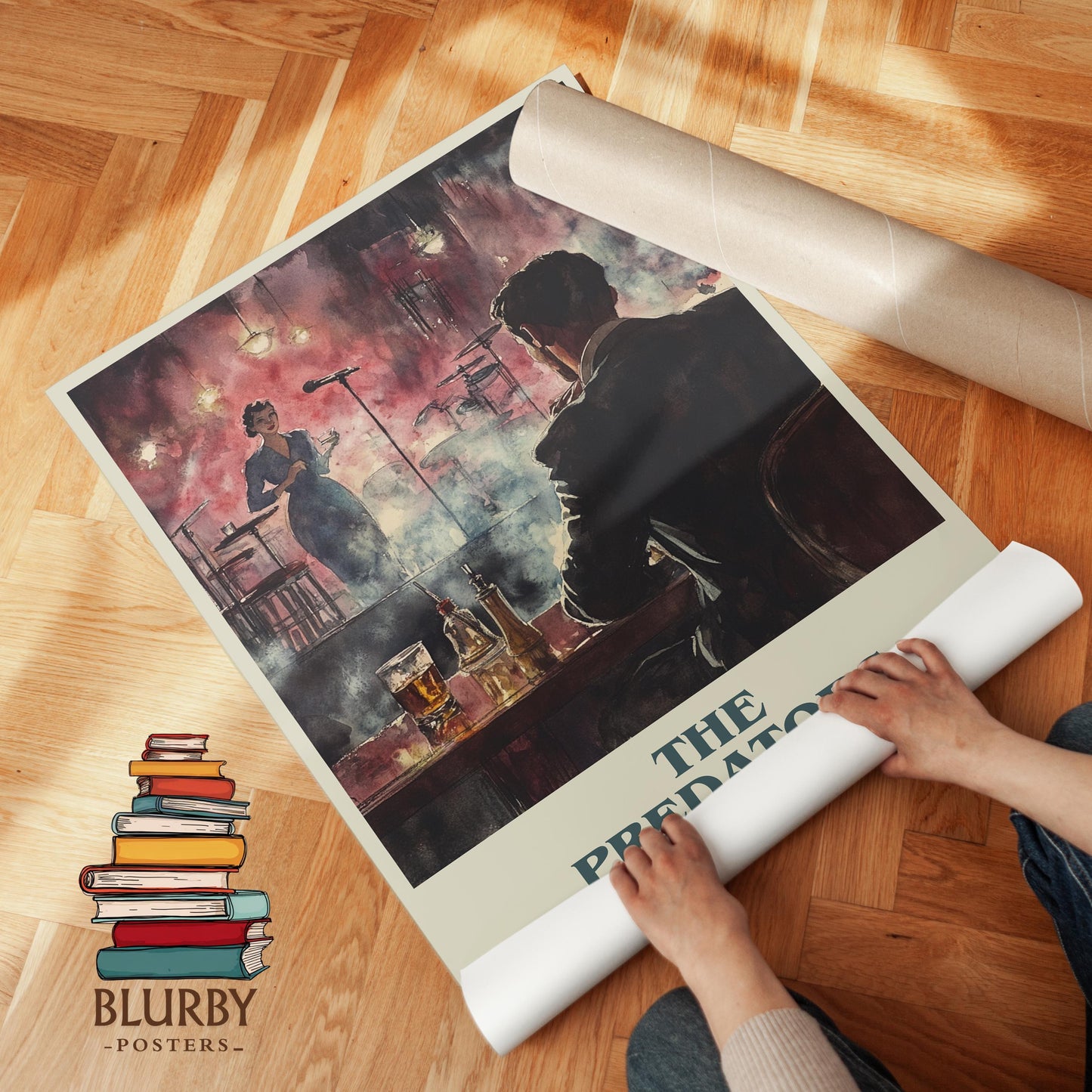 The Predators by Harold Robbins | Book Poster | Literary Art Gift For Book Lover | Novel Inspired Wall Art | Free Delivery