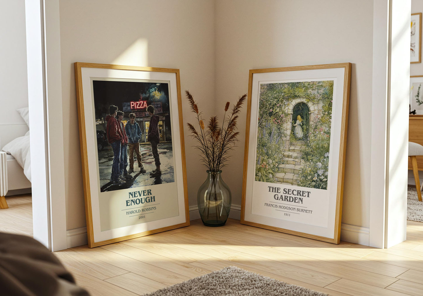 Never Enough by Harold Robbins | Book Poster | Literary Art Gift For Book Lover | Novel Inspired Wall Art | Free Delivery