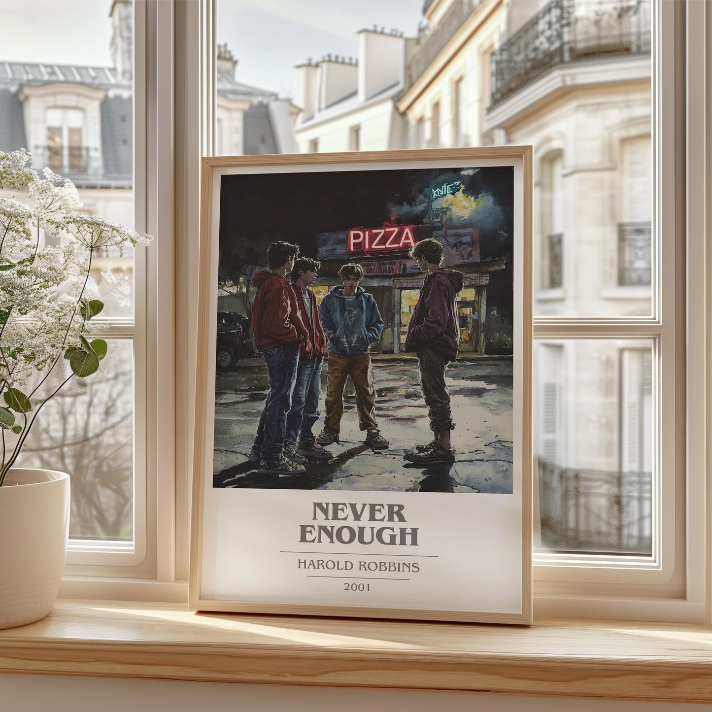 Never Enough by Harold Robbins | Book Poster | Literary Art Gift For Book Lover | Novel Inspired Wall Art | Free Delivery