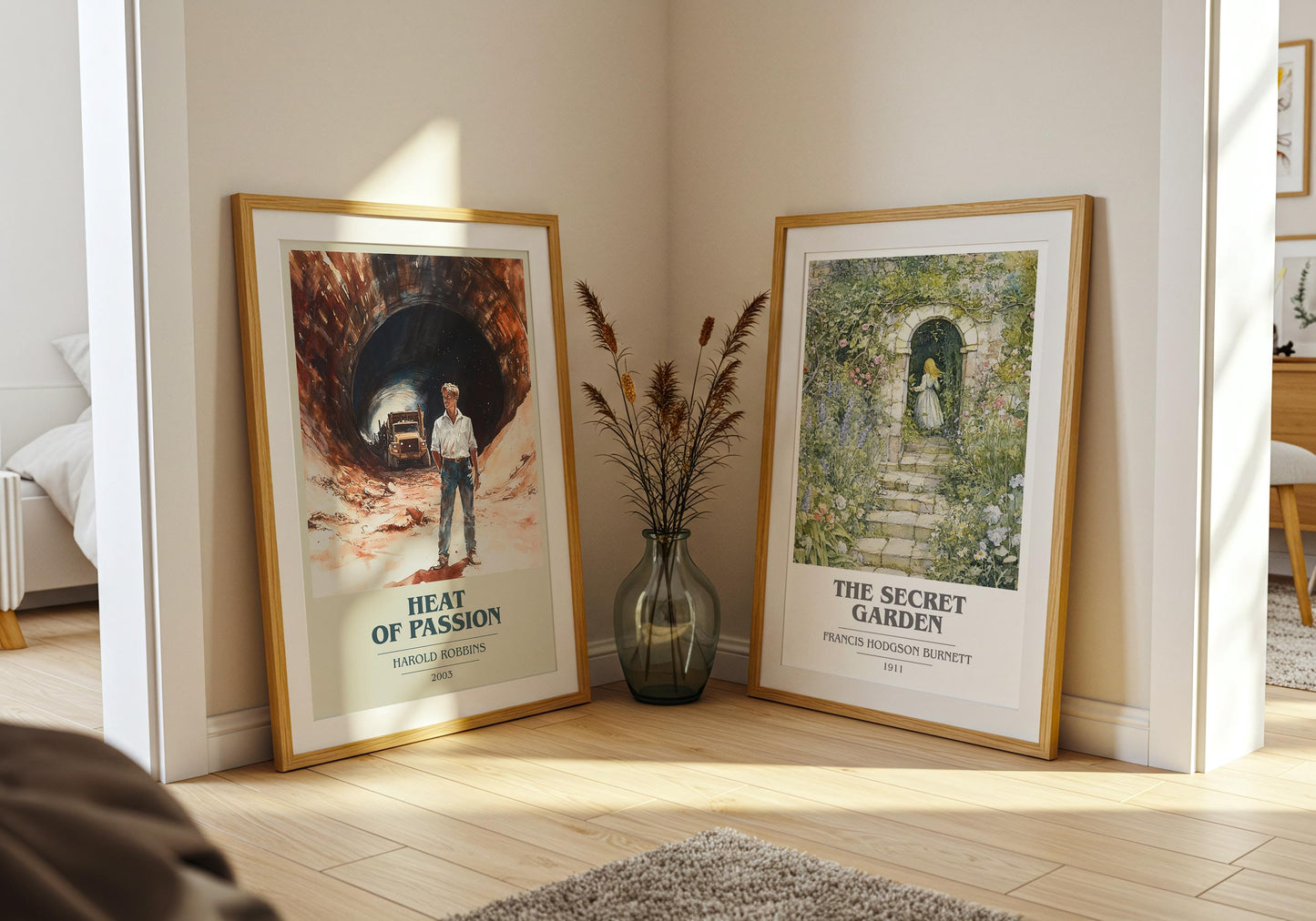 Heat Of Passion by Harold Robbins | Book Poster | Literary Art Gift For Book Lover | Novel Inspired Wall Art | Free Delivery