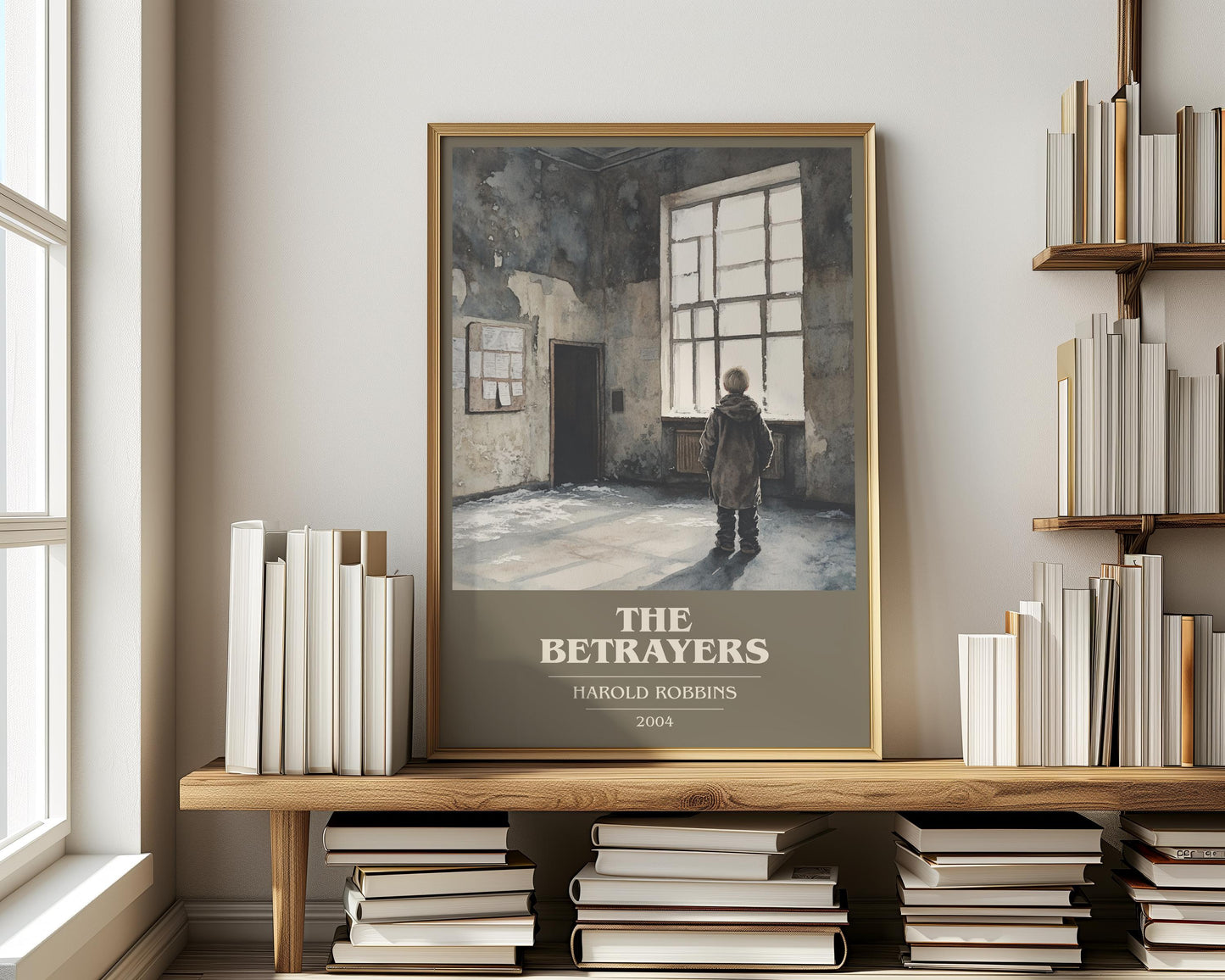 The Betrayers by Harold Robbins | Book Poster | Literary Art Gift For Book Lover | Novel Inspired Wall Art | Free Delivery