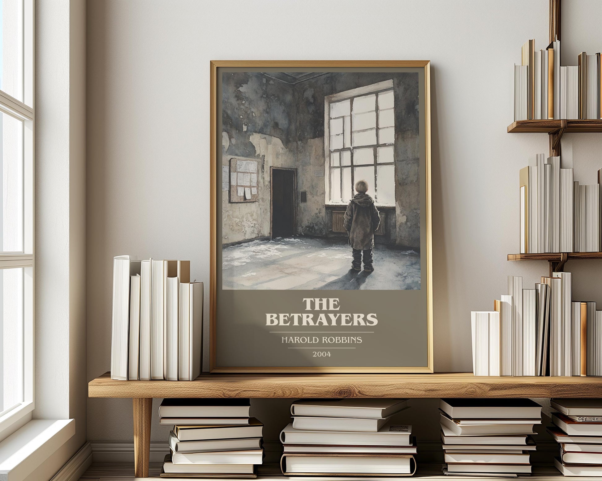 The Betrayers by Harold Robbins | Book Poster | Literary Art Gift For Book Lover | Novel Inspired Wall Art | Free Delivery
