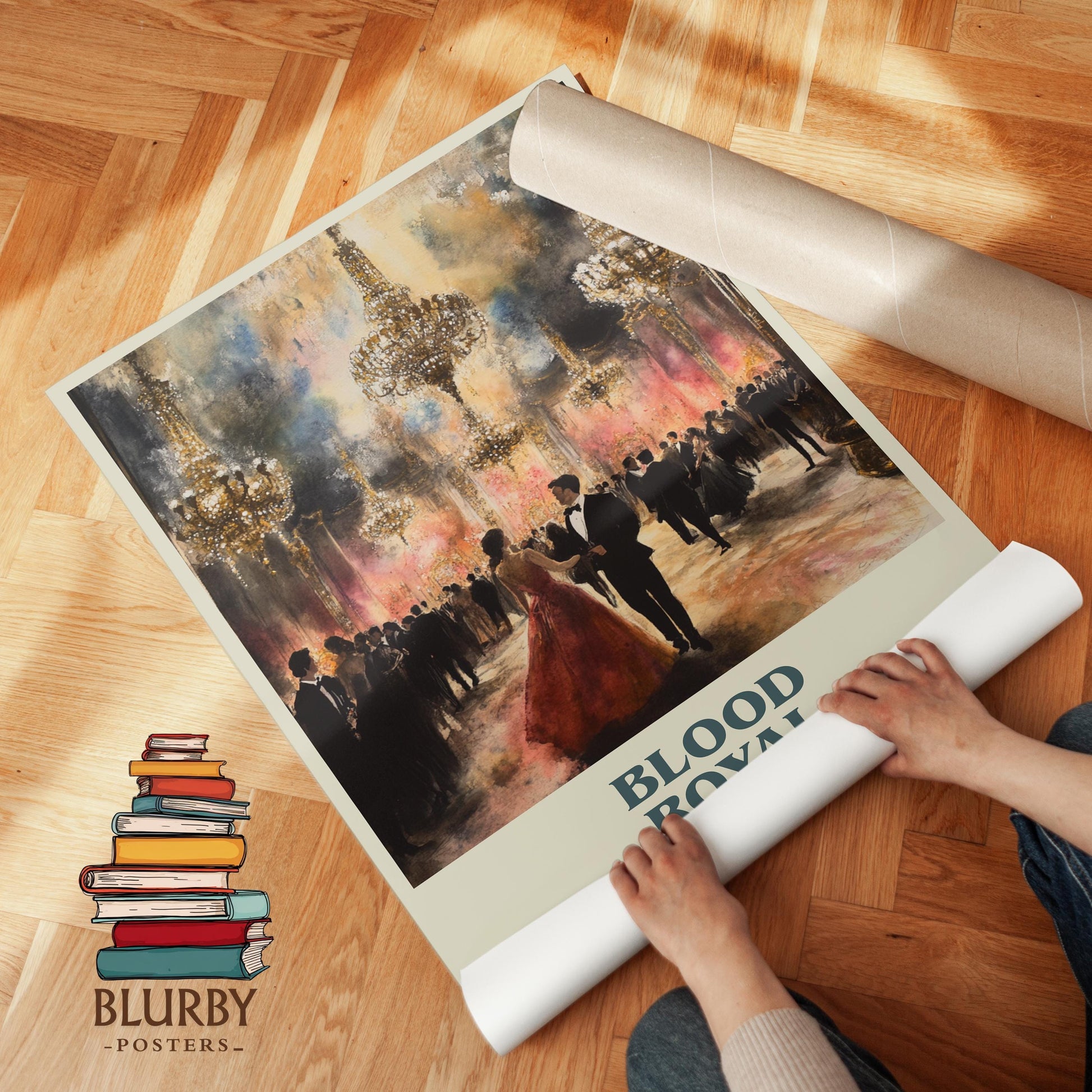 Blood Royal by Harold Robbins | Book Poster | Literary Art Gift For Book Lover | Novel Inspired Wall Art | Free Delivery