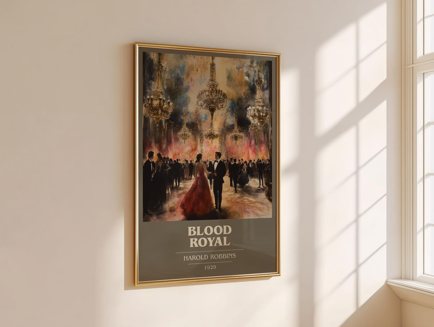 Blood Royal by Harold Robbins | Book Poster | Literary Art Gift For Book Lover | Novel Inspired Wall Art | Free Delivery